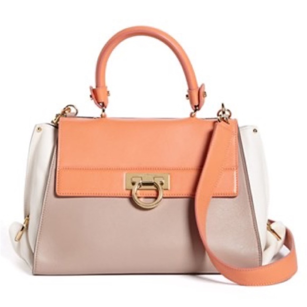 Salvatore Ferragamo medium tricolor Sophia hand bag